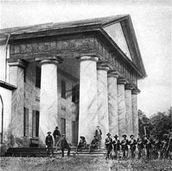 arlington house with union soldiers