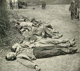 dead confederate soldiers at Spotsylvania, VA