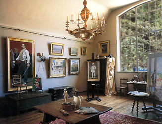 Interior of Gari Melcher's studio