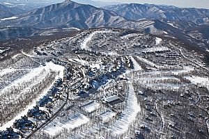 aerial photo of Wintergreen Resort