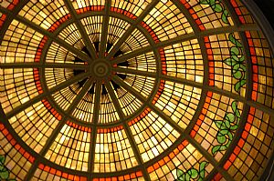 glass dome in the museum