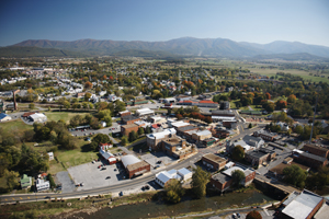 Aerial view of Luray