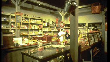 Interior of old fashioned general store